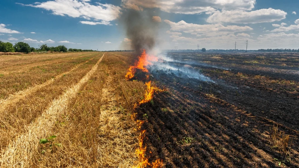 Climate Change disrupts ecosystems like rainfall-agricultural production.